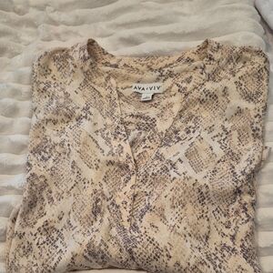 Animal Print Blouse